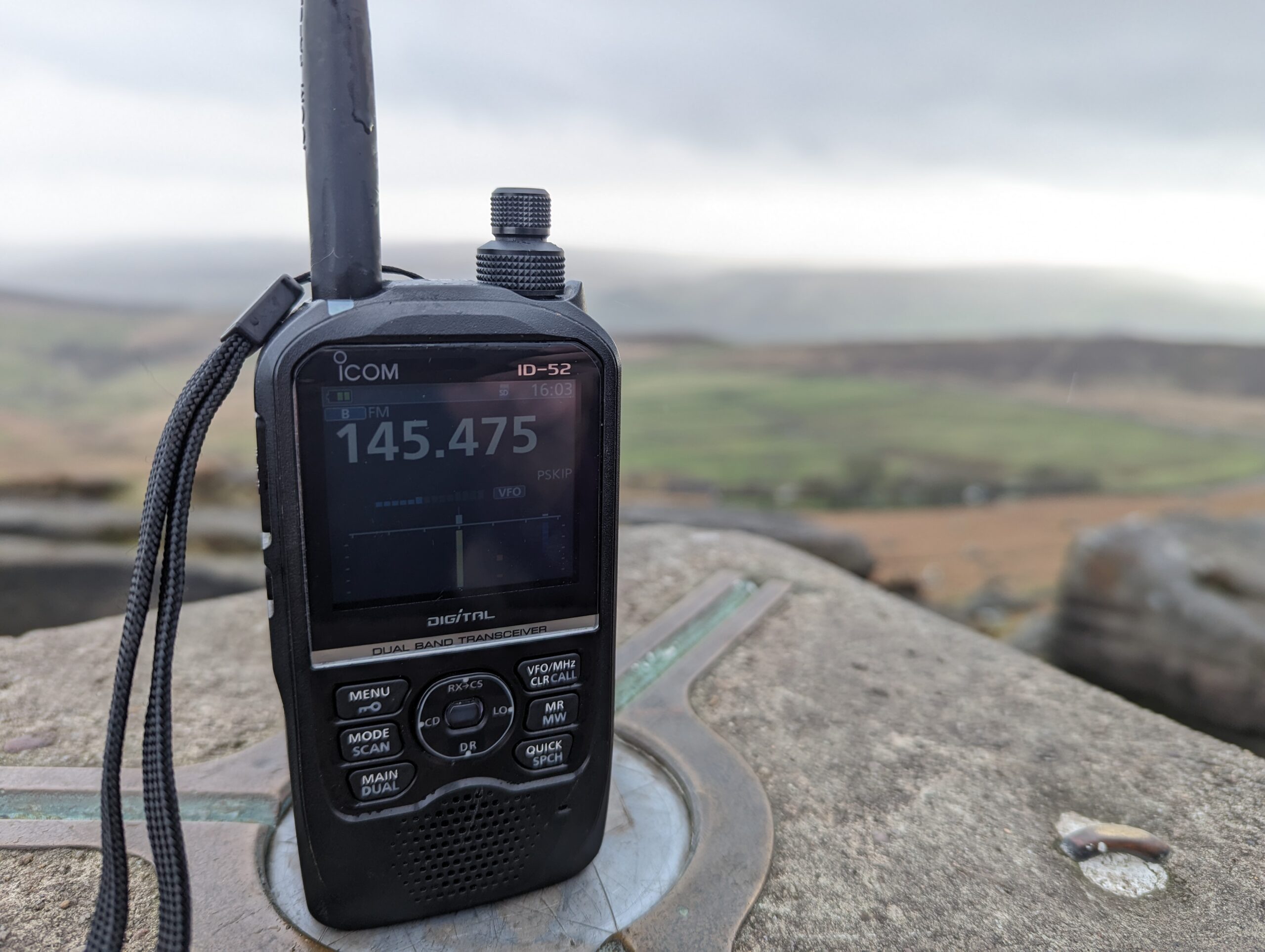 My Icom ID-52 handheld radio